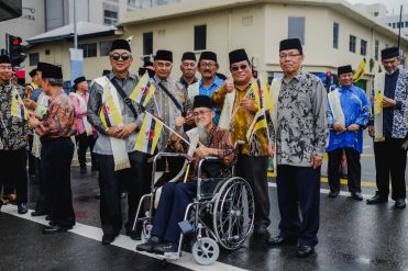 Senior citizens participating in the national day parade. February 23, 2019. Photo: Hazimul Wa'ie