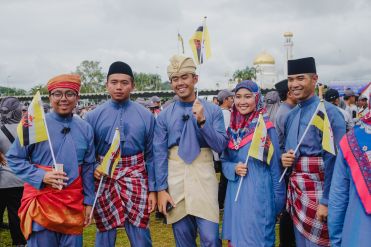 Members of the national day oath readers pictured during the national day event. Photo: Hazimul Wa'ie/The Scoop