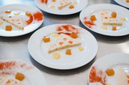 terrine of Ikan rubi and tiger grouper with tom yam jelly prepared at the Culinary School by Laksamana College of Business. Photo: Hazimul Wa'ie/The Scoop
