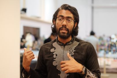 Khairul Anwar, Co-founder of Fanboys Infinite in an interview with The Scoop. Photo: Hazimul Wa'ie/The Scoop