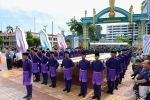Flag bearers during Brunei's 37th National Day on February 23, 2021. Photo: Faiq Airudin/The Scoop