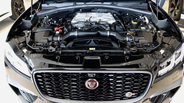 The vehicle is equipped with a supercharged 5.0-litre V-8 with an eight-speed automatic transmission. Photo: The Scoop