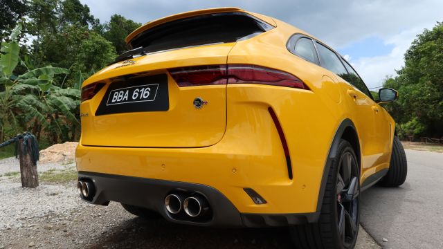 The model showcases a unique rear bumper with quad exhaust. Photo: The Scoop